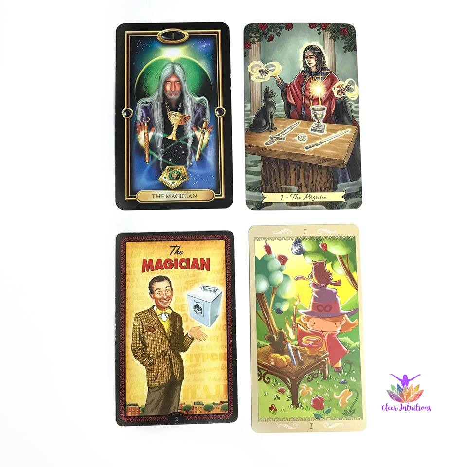 The Magician Tarot Card - Housewives Tarot, Gilded Tarot, Everyday Witch Tarot, Happy Tarot
