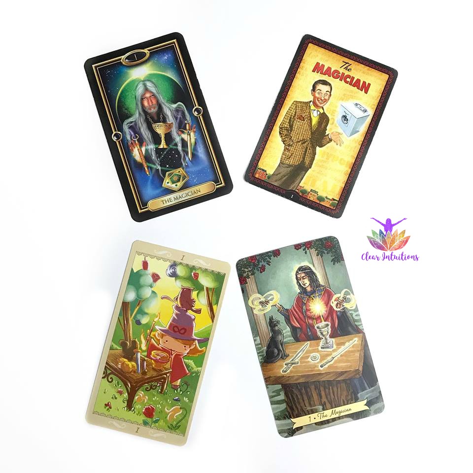 The Magician Tarot Card - Housewives Tarot, Gilded Tarot, Everyday Witch Tarot, Happy Tarot