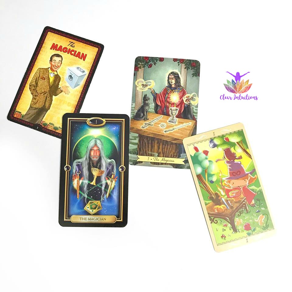 The Magician Tarot Card - Housewives Tarot, Gilded Tarot, Everyday Witch Tarot, Happy Tarot