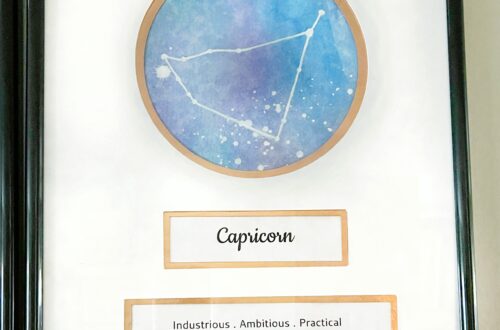 DIY Astrology Wall Art: Make Your Own Zodiac Constellation Art 7 Capricorn Contellation Galaxy Art